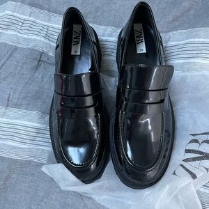 Brand new Zara chunky penny loafers